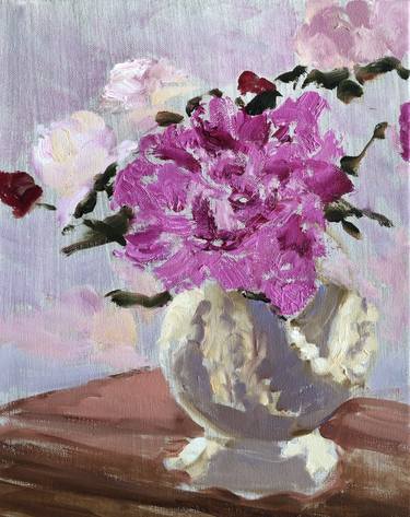 Original Impressionism Floral Paintings by Angela Anderson