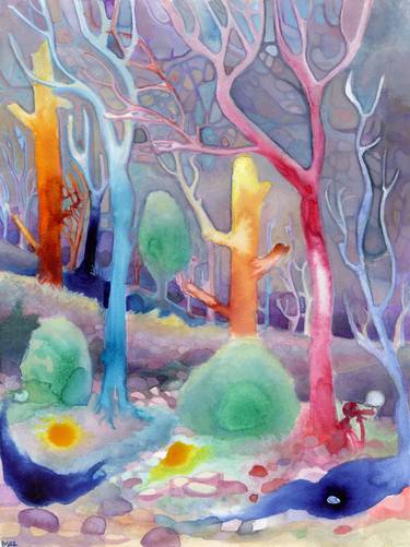 Original Impressionism Tree Paintings by Josh Byer