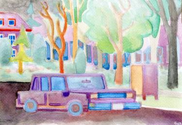 Print of Impressionism Automobile Paintings by Josh Byer