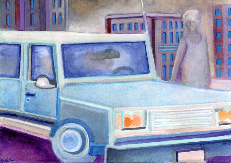 Print of Impressionism Automobile Paintings by Josh Byer