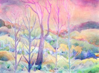 Print of Impressionism Tree Paintings by Josh Byer