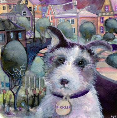 Original Impressionism Dogs Paintings by Josh Byer