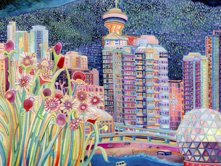 A Bouquet for Vancouver Painting by Josh Byer | Saatchi Art