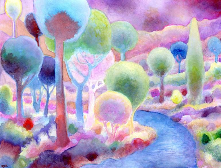 The Similkameen River in August Painting by Josh Byer | Saatchi Art