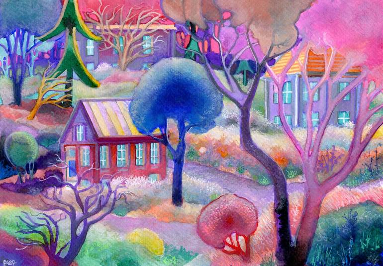 Autumn is Magic Painting by Josh Byer | Saatchi Art