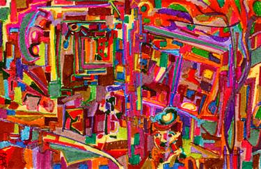 Original Abstract Expressionism Places Drawings by Josh Byer