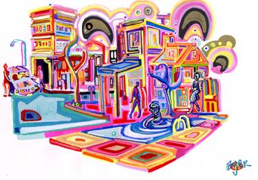 Print of Street Art Places Paintings by Josh Byer