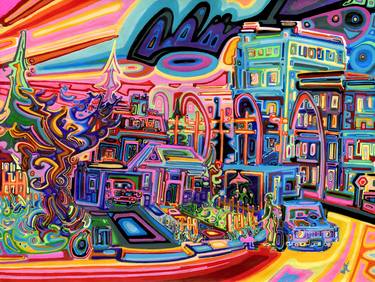 Print of Cities Paintings by Josh Byer