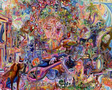 Original Abstract Expressionism Fantasy Paintings by Josh Byer