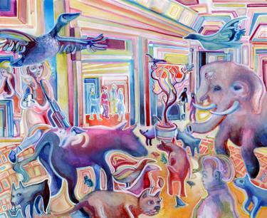 Print of Impressionism Animal Paintings by Josh Byer