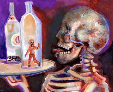 Original Expressionism Mortality Paintings by Josh Byer