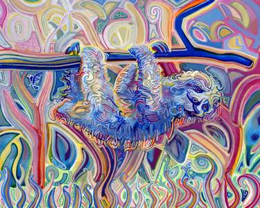 Original Abstract Expressionism Animal Paintings by Josh Byer