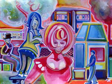 Original Expressionism People Paintings by Josh Byer