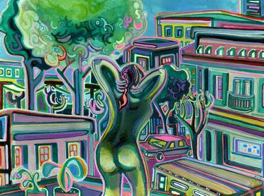 Original Expressionism Women Paintings by Josh Byer