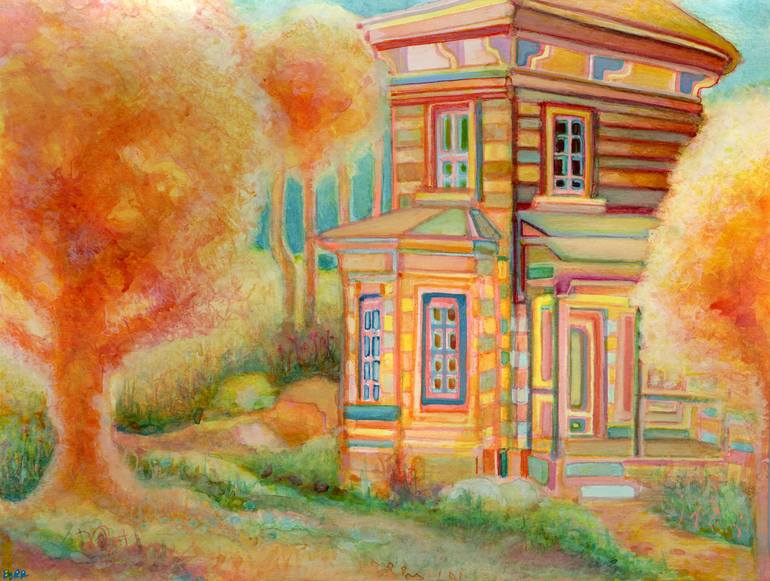 Summer Cabin Painting by Josh Byer | Saatchi Art