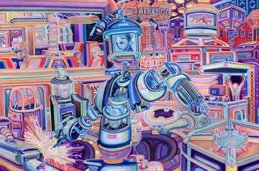 Original Technology Paintings by Josh Byer