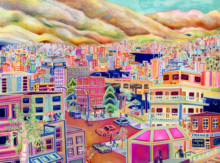 Print of Fauvism Cities Paintings by Josh Byer