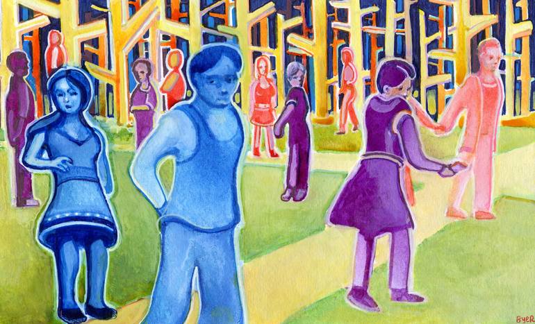 Print of Fauvism People Paintings by Josh Byer