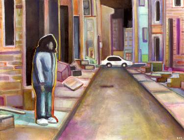 Original Expressionism Cities Paintings by Josh Byer
