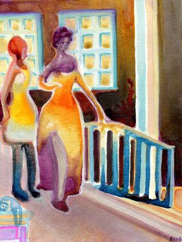 Print of Impressionism Women Paintings by Josh Byer