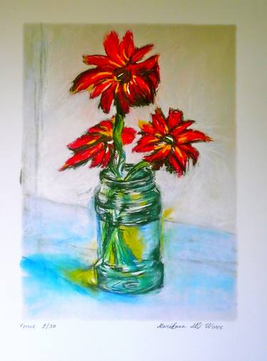 Original Floral Printmaking by MariAnna MO Warr