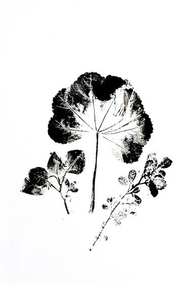 Original Minimalism Nature Printmaking by Yula Zubritsky
