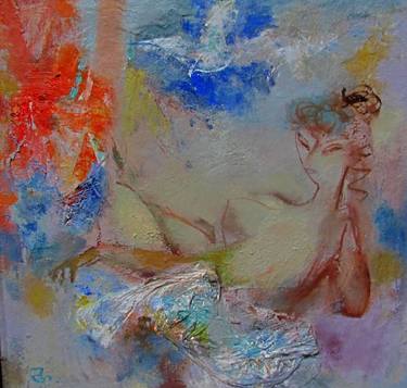 Original Abstract Women Paintings by Teimuraz Gagnidze