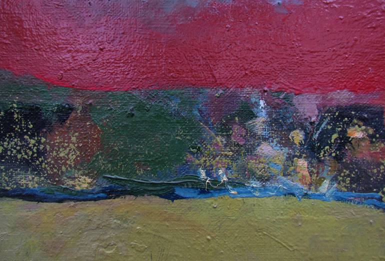 Original Abstract Landscape Painting by Teimuraz Gagnidze