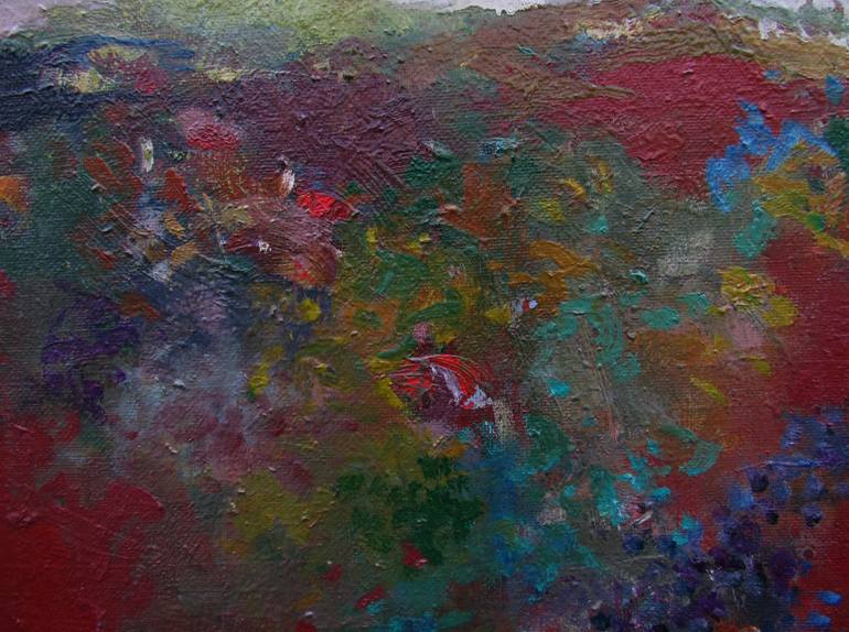 Original Abstract Landscape Painting by Teimuraz Gagnidze