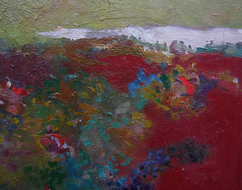 Original Abstract Landscape Painting by Teimuraz Gagnidze