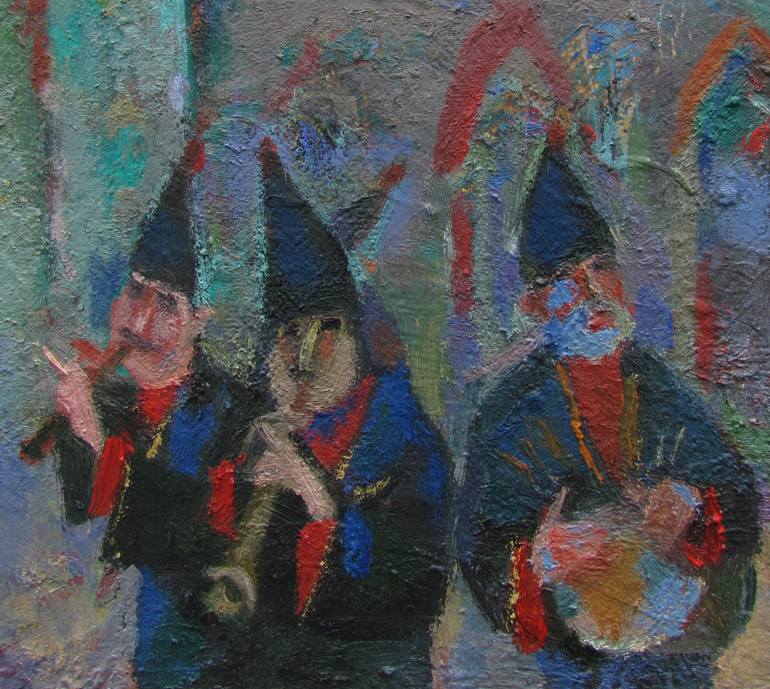 Original Modernism Men Painting by Teimuraz Gagnidze