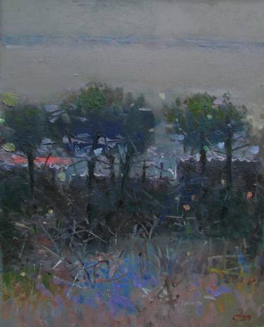 Print of Modern Landscape Paintings by Teimuraz Gagnidze