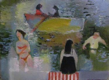 Print of Boat Paintings by Teimuraz Gagnidze