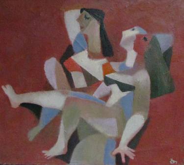 Print of Women Paintings by Teimuraz Gagnidze