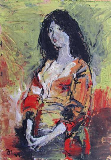 Print of Modern Women Paintings by Teimuraz Gagnidze