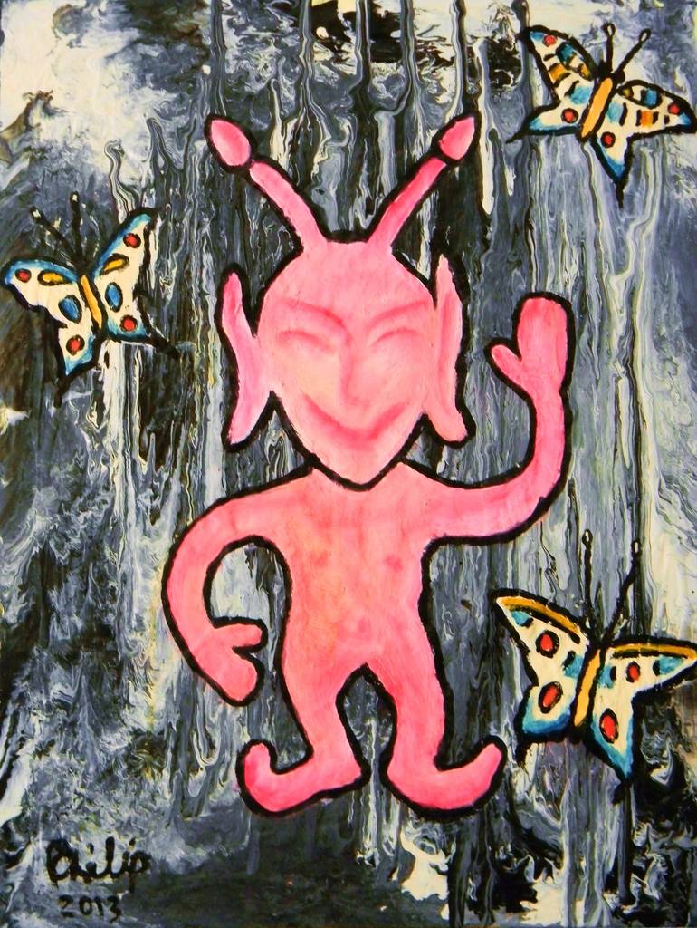 Butterflies Painting By Phil Ciano Saatchi Art