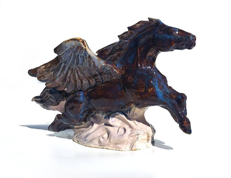 Original Figurative Fantasy Sculpture by adrian landon