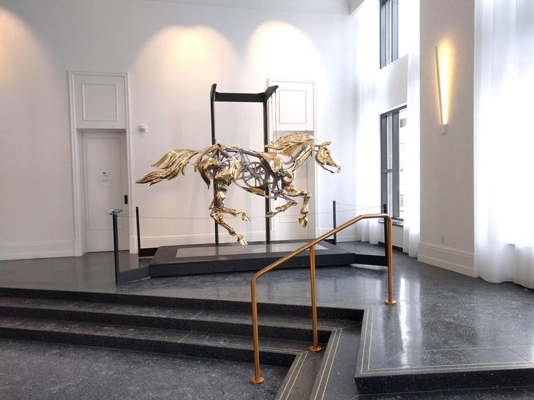 Original Kinetic Animal Sculpture by Adrian Landon