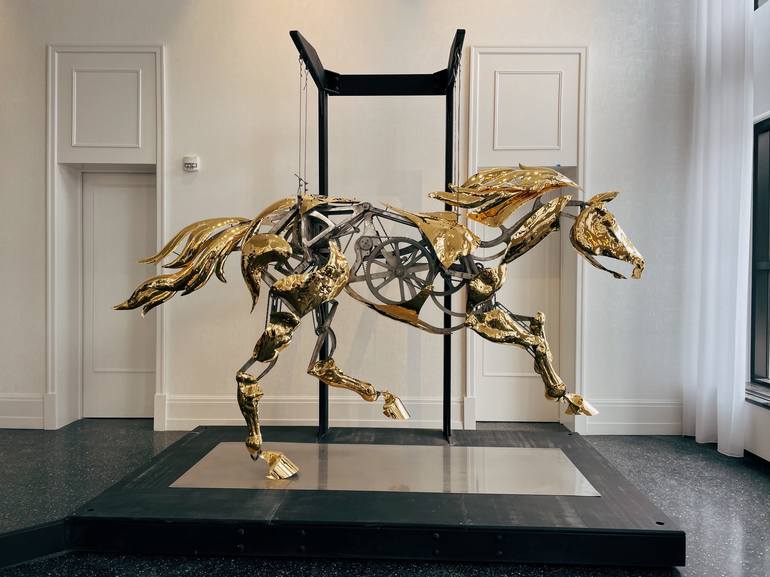 Original Kinetic Animal Sculpture by Adrian Landon