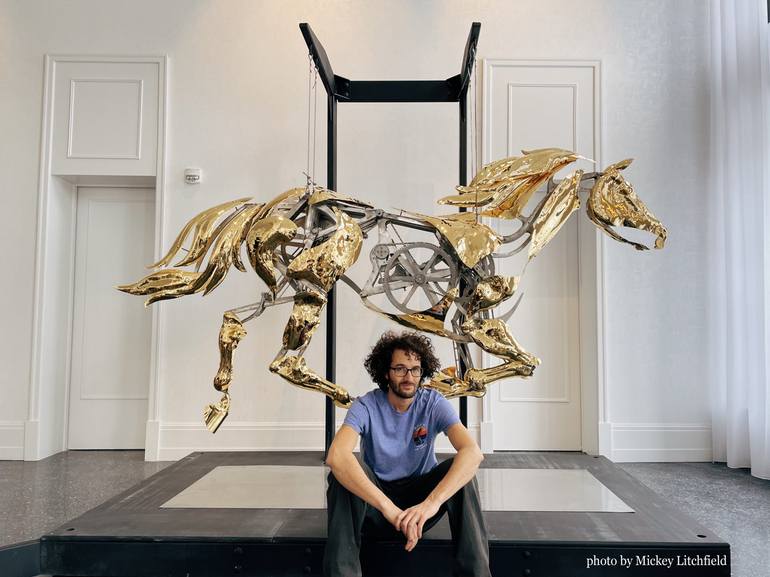 Original Kinetic Animal Sculpture by Adrian Landon