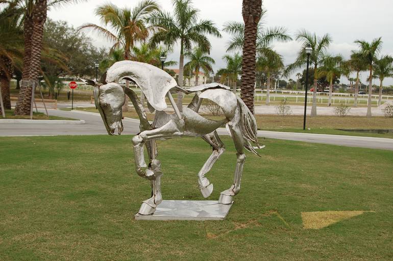 Original Abstract Animal Sculpture by adrian landon