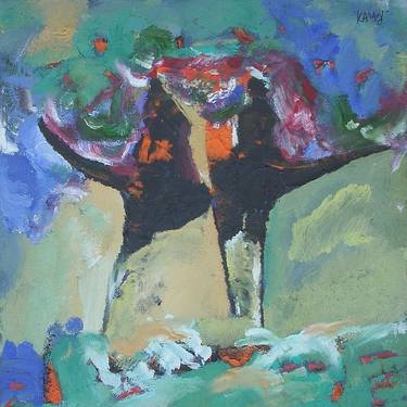 Original Abstract Expressionism People Paintings by dmitry kazakov
