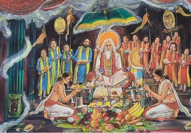 Original Figurative Religious Paintings by Santanu Santan Kumar