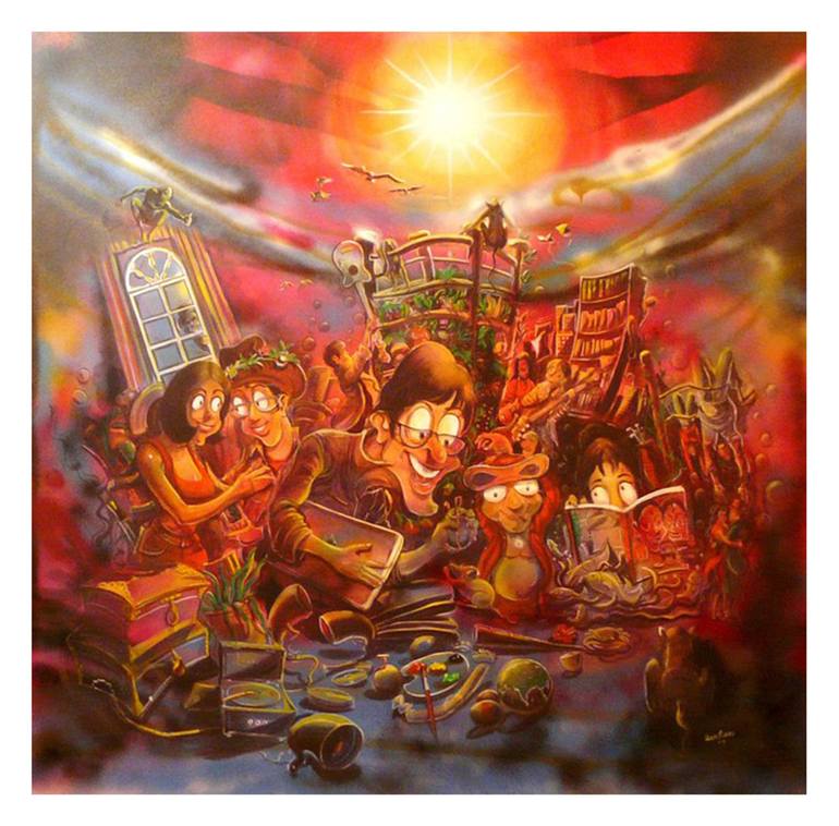 WE ALL Painting by Santanu Santan Kumar | Saatchi Art WE ALL Painting by Santanu Santan Kumar | Saatchi Art