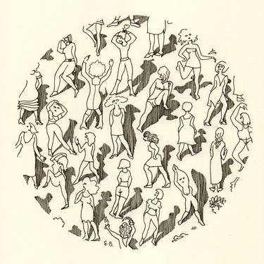 Print of Figurative Humor Drawings by Gabor Breznay