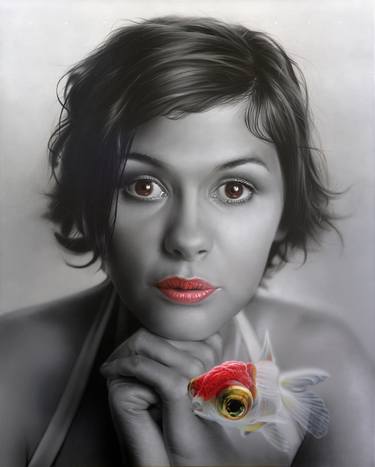 Original Realism Portrait Paintings by Comert Dogru