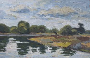 Landscape from the Elbe river thumb