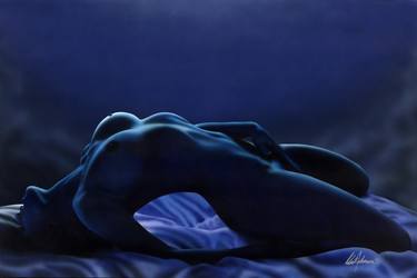 Print of Photorealism Nude Paintings by Robert Johnson