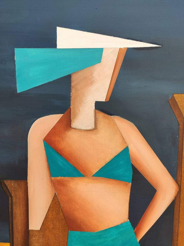 Original Figurative Beach Painting by Alexander Trifonov