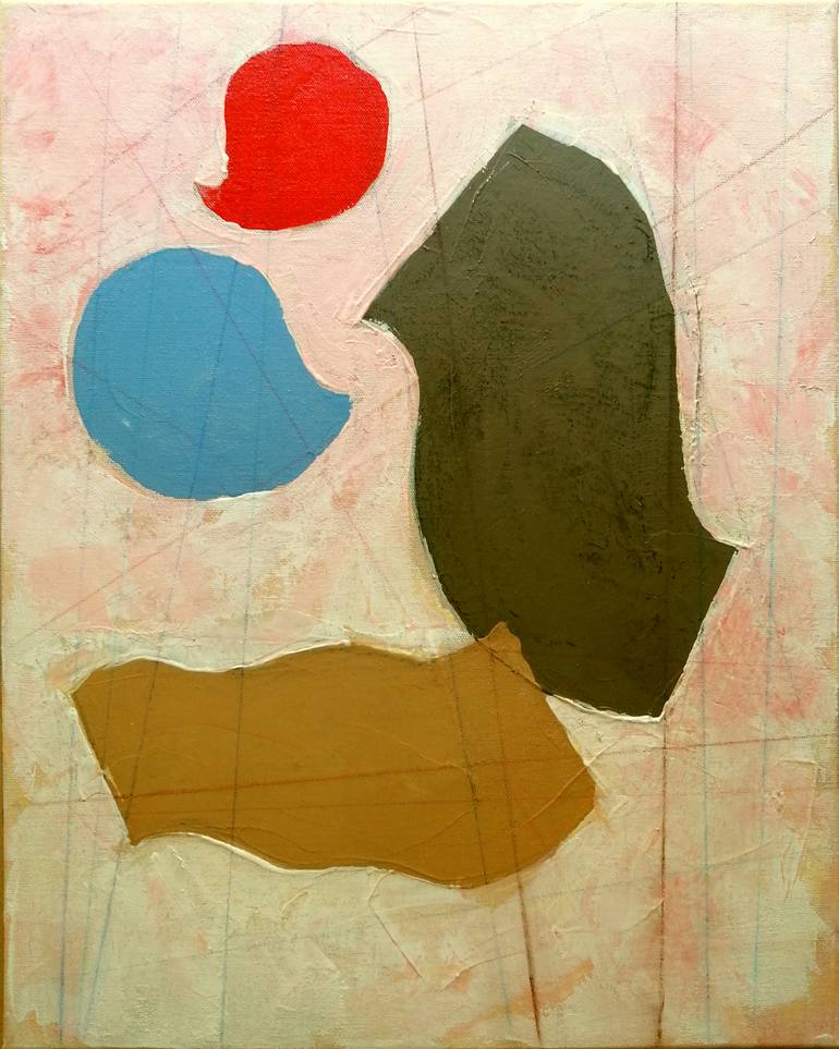 Original Minimalism Abstract Painting by Gabor Csaszar